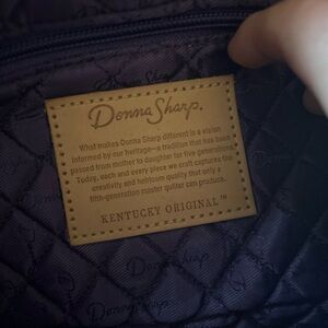 Donna Sharp Purple Quilted Tote Bag